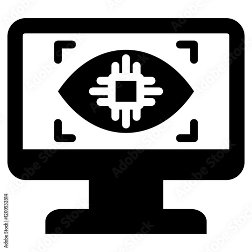 Computer Vision Glyph Icon