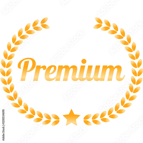 Premium qulity golden laurel wreath