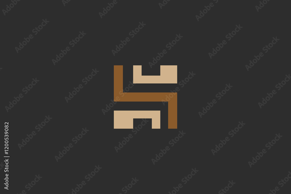 SL letter table chair logo SL letter table chair logo