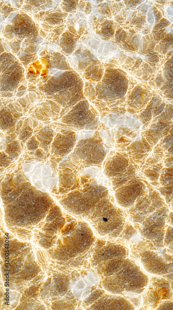 Shallow Water Over Sand with Light Refraction Shallow Water Over Sand with Light Refraction