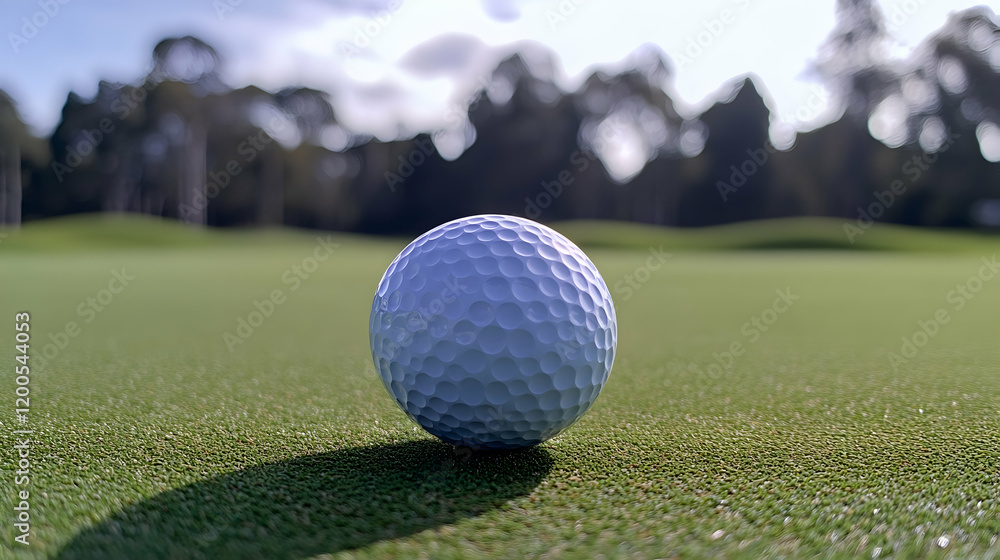 Golf Ball on Putting Green, golf course, grass, green grass, sport, game Golf Ball on Putting Green, golf course, grass, green grass, sport, game