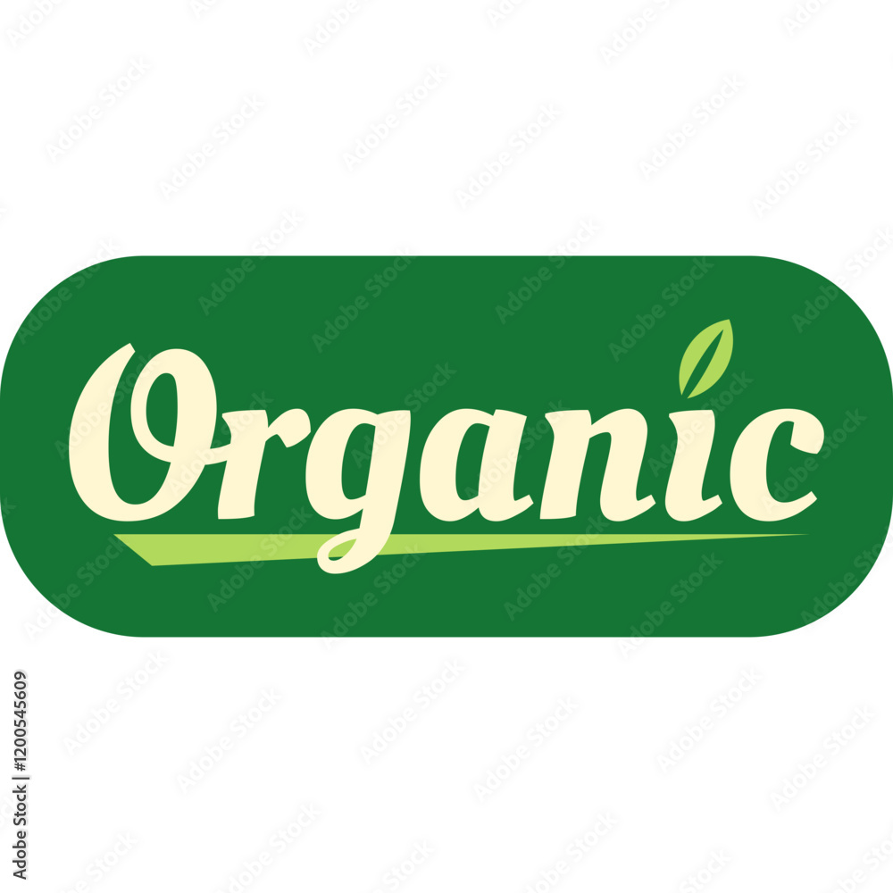 Fototapeta premium Organic logo, stamp, icon vector
