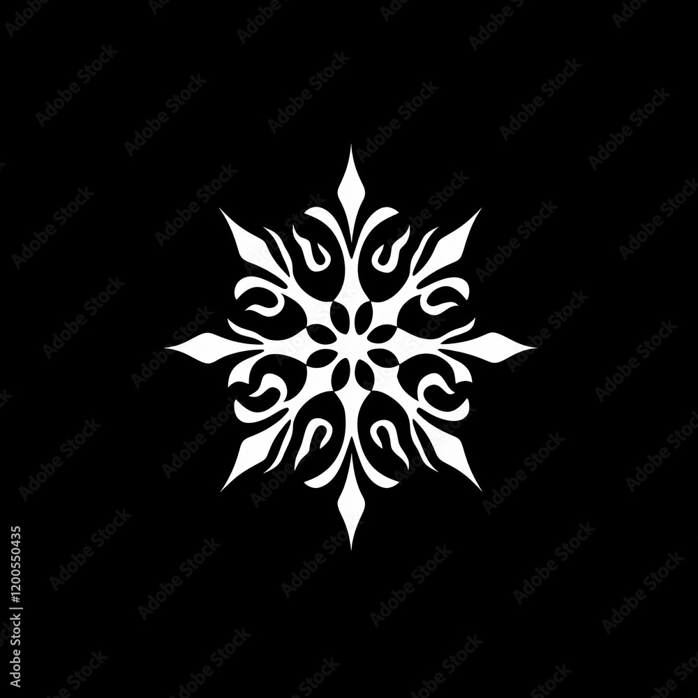 symmetrical black and white icon design pattern, abstract ornamental design, geometric elements, artistic decor, minimalist style, modern decorative motif. symmetrical black and white icon design pattern, abstract ornamental design, geometric elements, artistic decor, minimalist style, modern decorative motif.