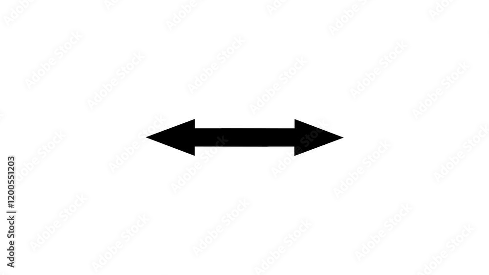 Abstract arrow symbol icon animation isolated on background Abstract arrow symbol icon animation isolated on background