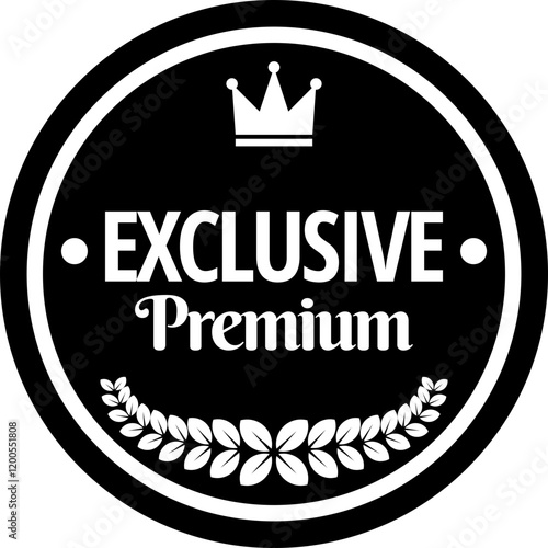Exclusive premium badge vector for product