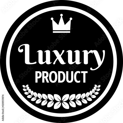 Luxury badge vector for product