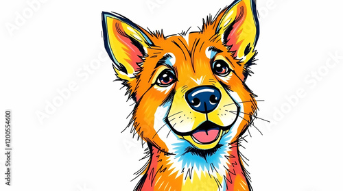 cartoon fox head