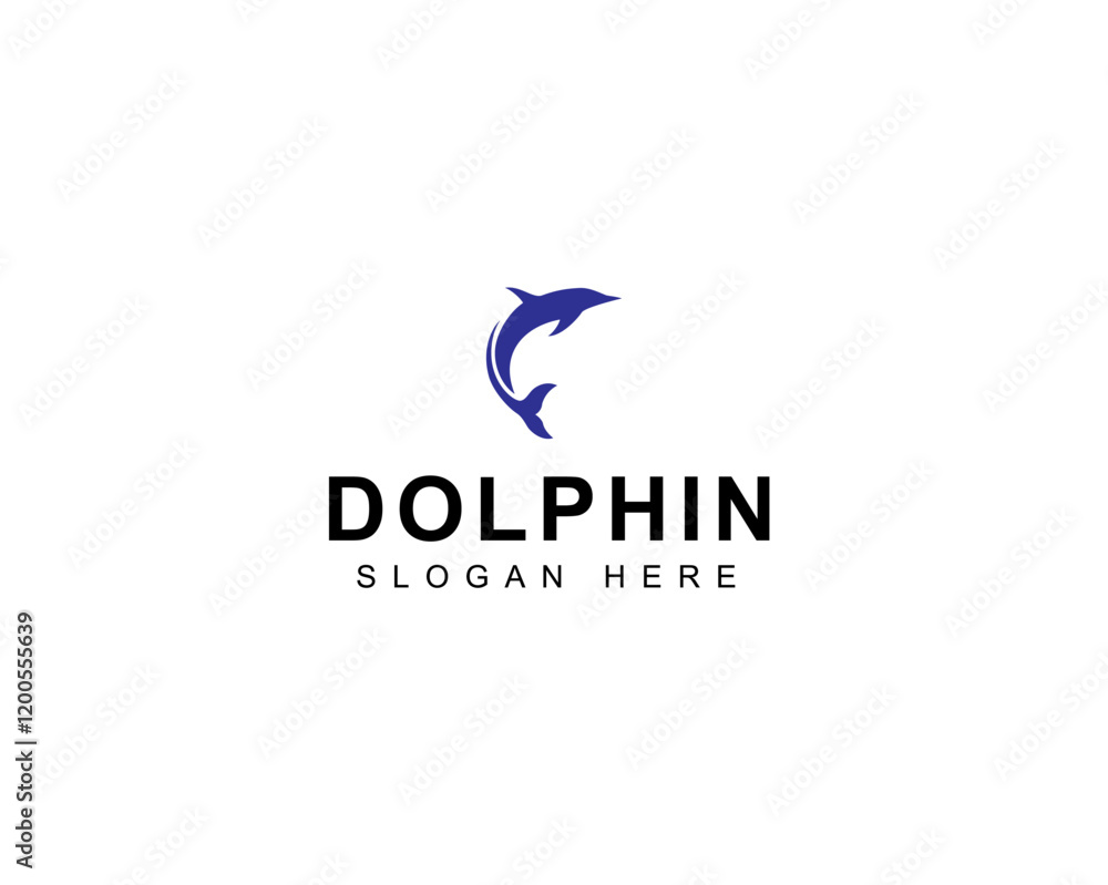 Dolphin Logo Design. Dolphins jump on the waves of the sea or beach with a creative idea. Dolphin Logo Design. Dolphins jump on the waves of the sea or beach with a creative idea.