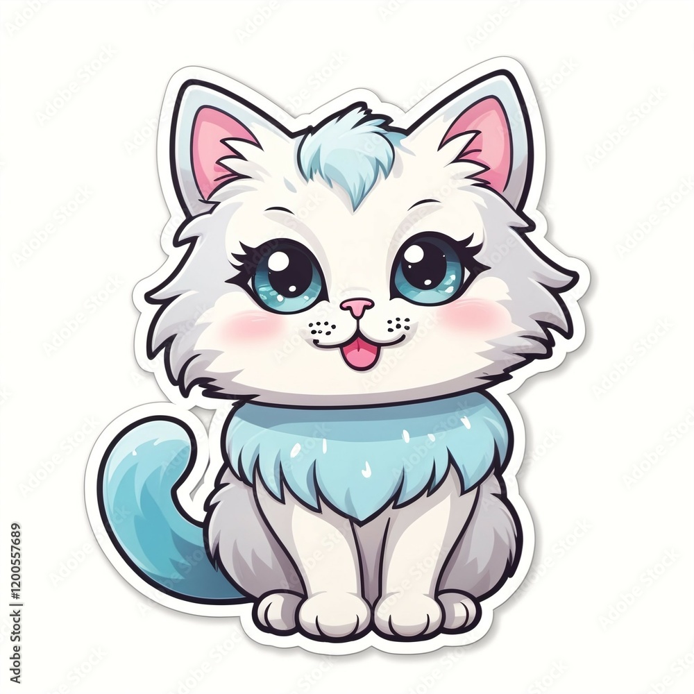 Cat Sticker , Kitty decal, Feline sticker, Cat illustration, Kitten badge, Cat design, Purrfect sticker, Cat motif, Feline graphic, Cat-themed sticker, Whiskered sticker. Cat Sticker , Kitty decal, Feline sticker, Cat illustration, Kitten badge, Cat design, Purrfect sticker, Cat motif, Feline graphic, Cat-themed sticker, Whiskered sticker.