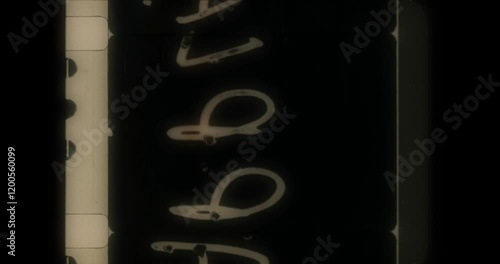 Real 8mm film leader and countdown 4K Video. Create the retro vintage look with your digital footage.