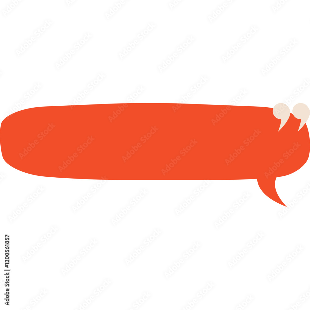Aesthetic speech bubble vector Aesthetic speech bubble vector