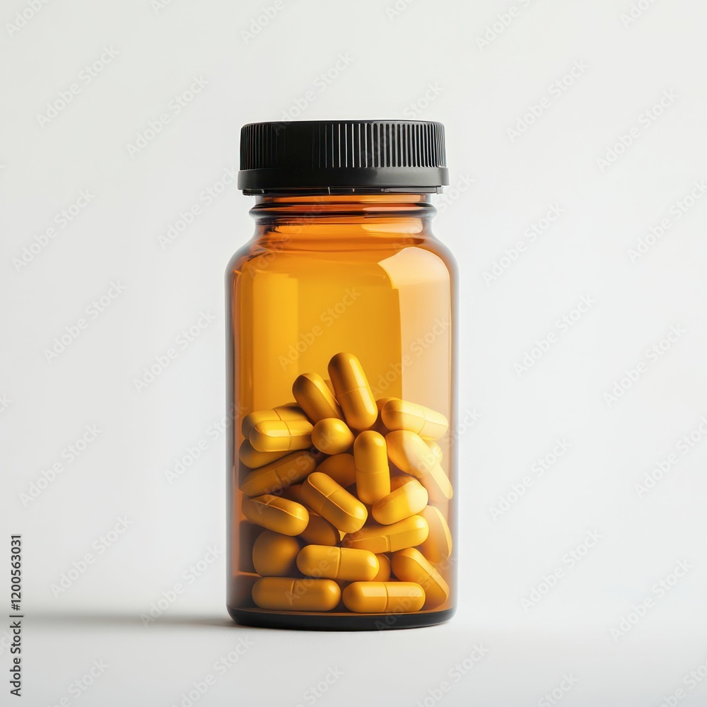 a glass jar filled with colorful pills and capsules, symbolizing healthcare, medicine, and pharmaceutical practices in a minimalist style. a glass jar filled with colorful pills and capsules, symbolizing healthcare, medicine, and pharmaceutical practices in a minimalist style.