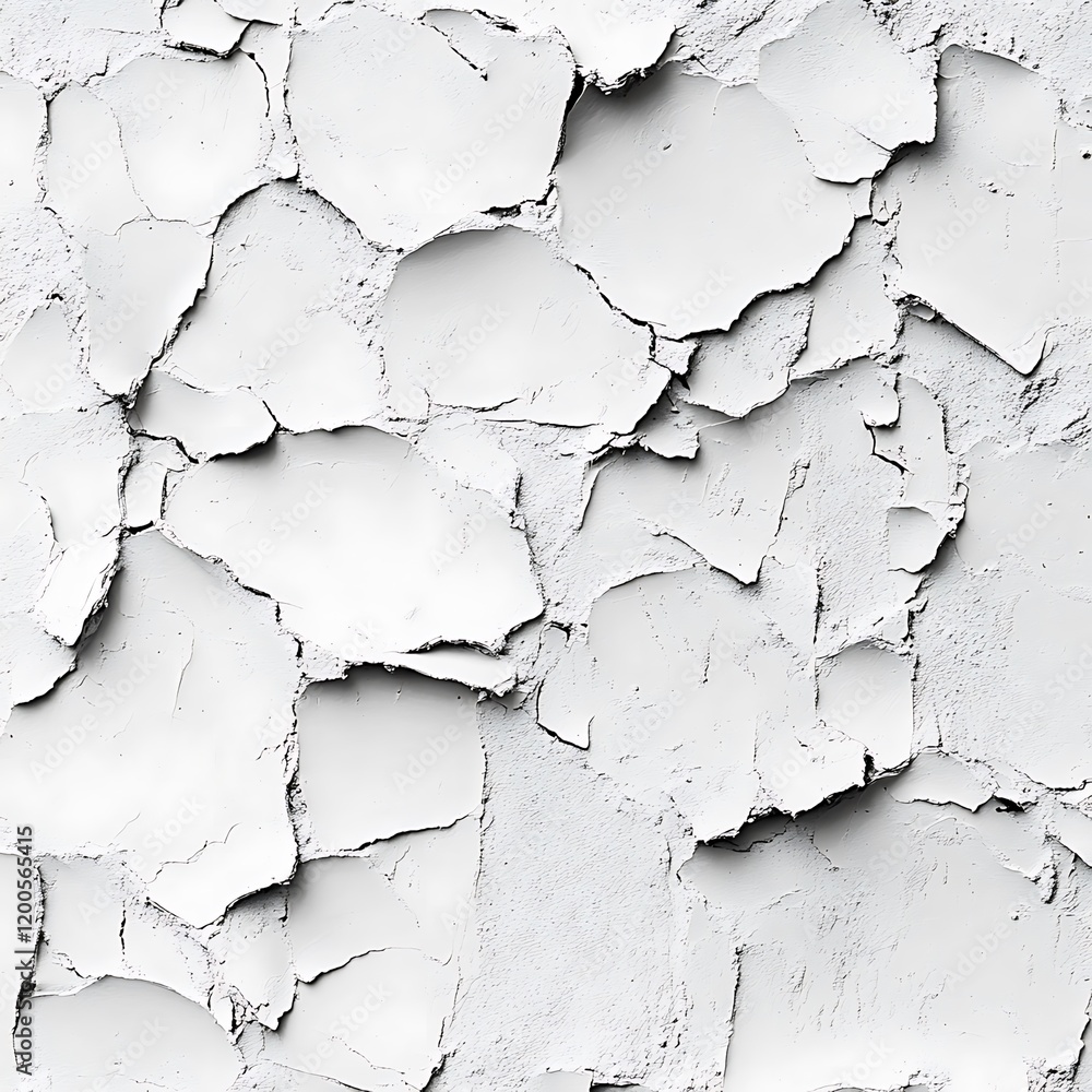 Fototapeta premium Textured background of a white, coarse filler plaster facade wall.