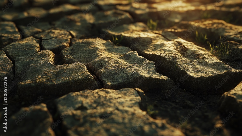 A close-up view of cracked earth with patches of grass, highlighting drought or arid conditions. A close-up view of cracked earth with patches of grass, highlighting drought or arid conditions.