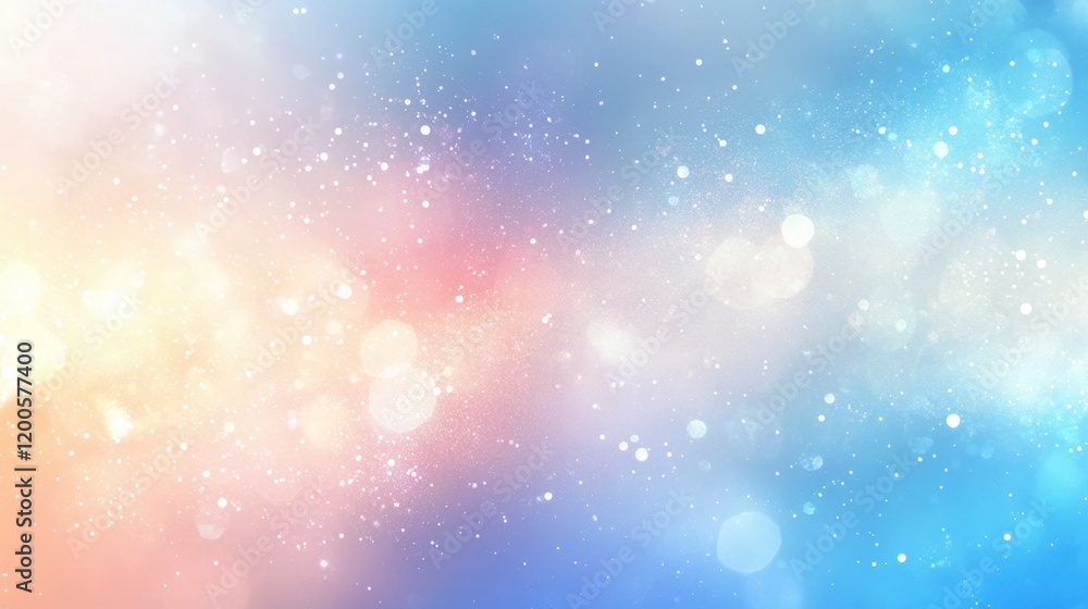 Obraz premium Abstract blue bokeh background with soft blurred light effects, ideal for elegant designs and dreamy visuals 