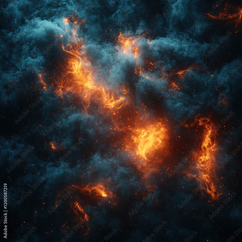 Dramatic smoky flames erupting in high-resolution textures abstract visuals dark environment artistic viewpoint Dramatic smoky flames erupting in high-resolution textures abstract visuals dark environment artistic viewpoint