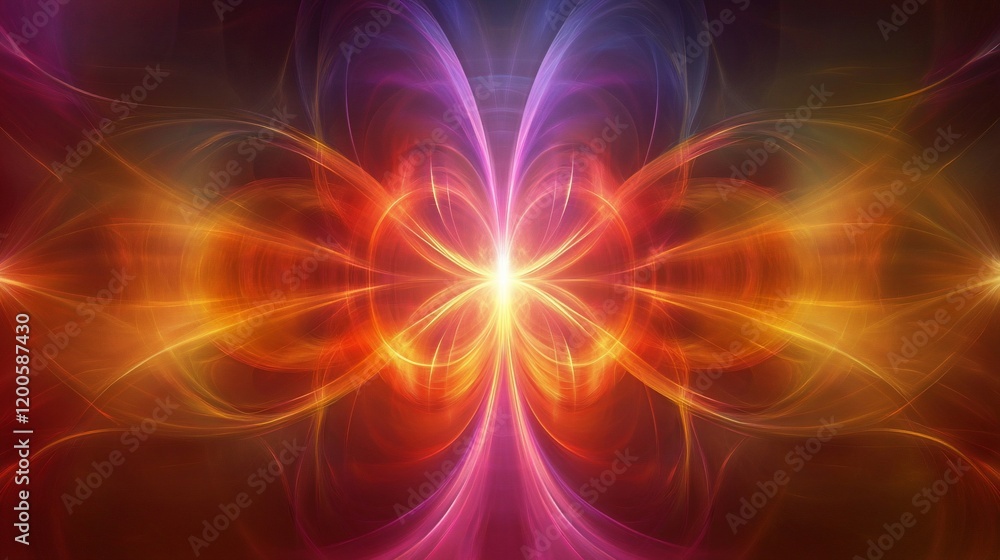 Abstract colorful energy light fractal. Abstract colorful energy light fractal.