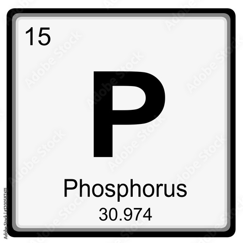 Periodic table of element: phosphorus 