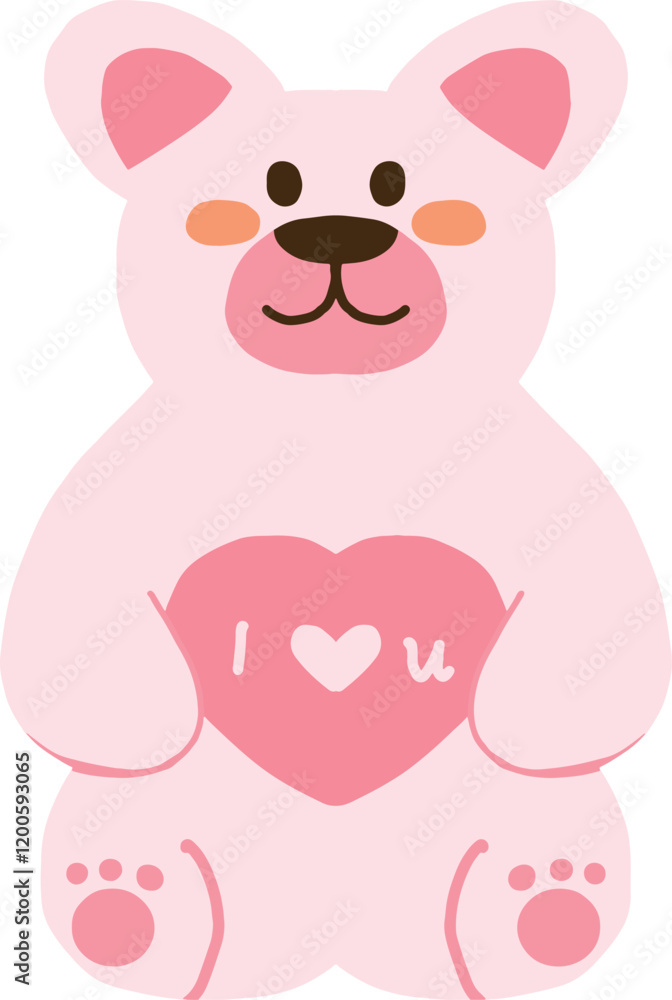 pink teddy bear for happy valentine day pink teddy bear for happy valentine day