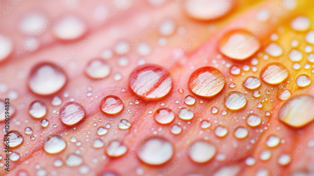 Passion and motivation excitement, Close-up of a colorful leaf adorned with shimmering water droplets, showcasing intricate textures and vibrant hues. Passion and motivation excitement, Close-up of a colorful leaf adorned with shimmering water droplets, showcasing intricate textures and vibrant hues.