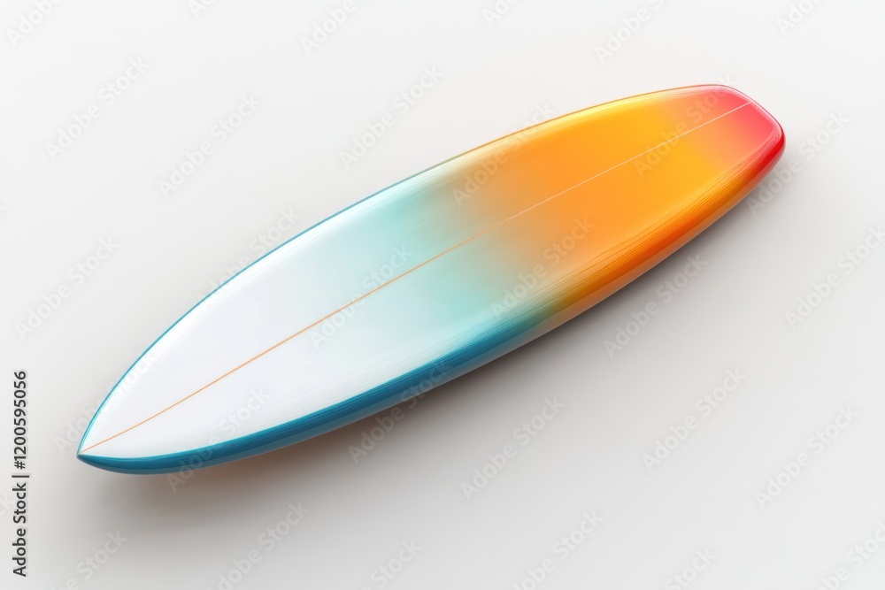 Colorful surfboard studio shot, summer, ocean background, leisure activity. Colorful surfboard studio shot, summer, ocean background, leisure activity.