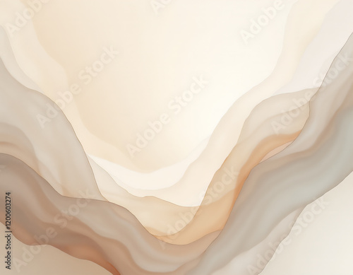 ゆらゆらたゆたう透けるシフォン生地のようなエレガントなイメージの背景イメージElegant background image like a shimmering transparent chiffon fabric
