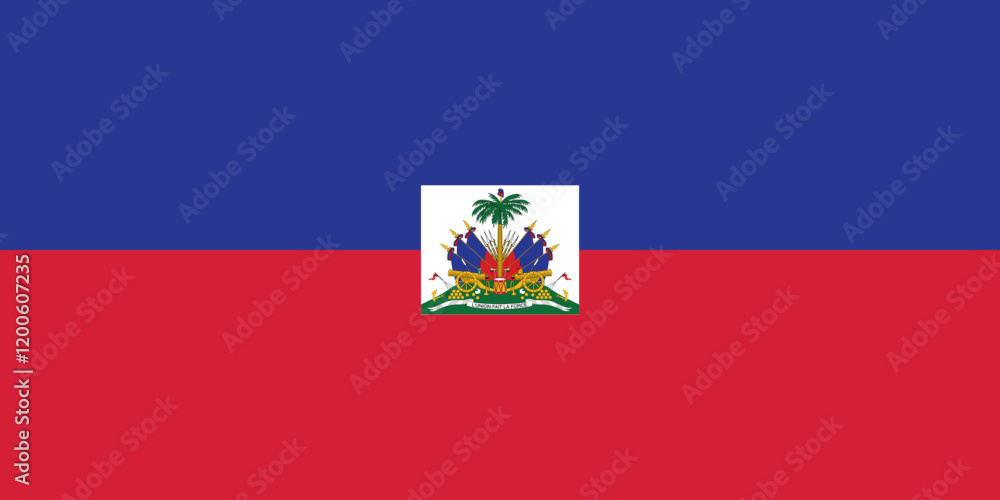 Naklejka premium Haiti National Flag