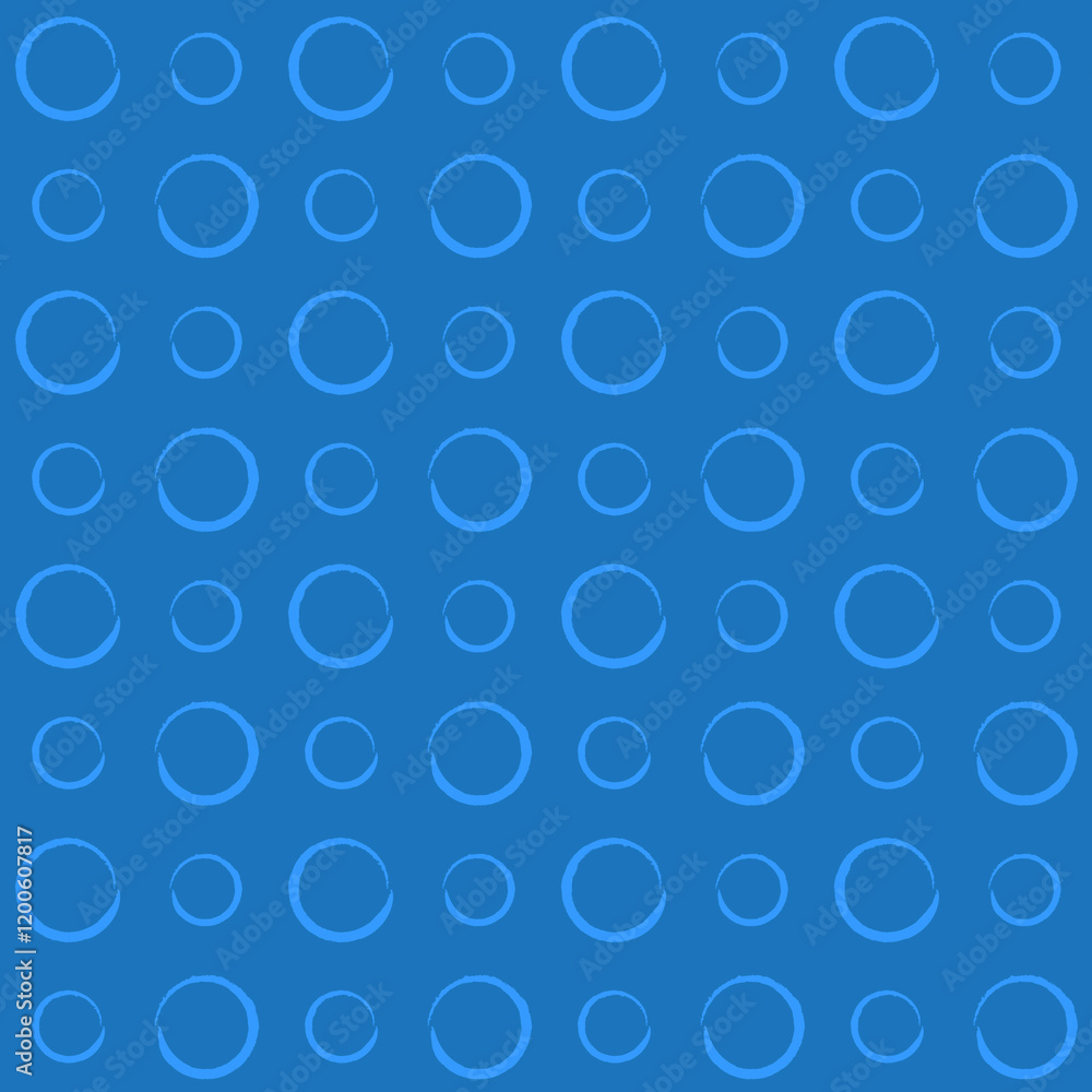 Abstract Circular Brush Strokes Vector Seamless Pattern Abstract Circular Brush Strokes Vector Seamless Pattern