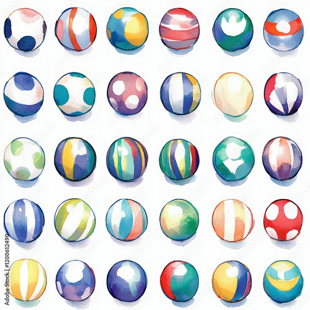 easter egg set icons watercolor painting with patterns and symbols, creating a clean, minimal design on a white background easter egg set icons watercolor painting with patterns and symbols, creating a clean, minimal design on a white background