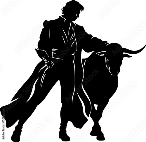 matador pose silhouette
