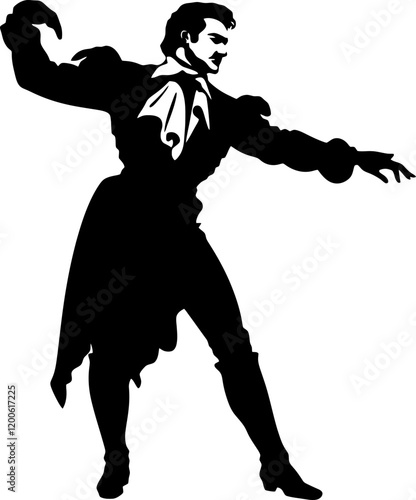 matador pose silhouette