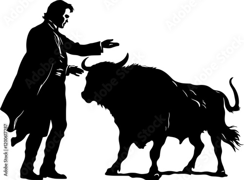 matador pose silhouette