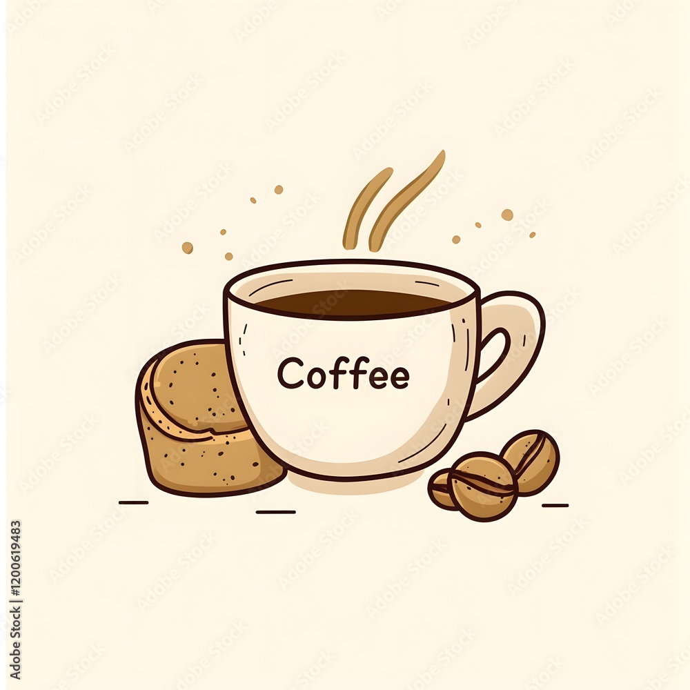 Obraz premium Coffee Icon illustration.