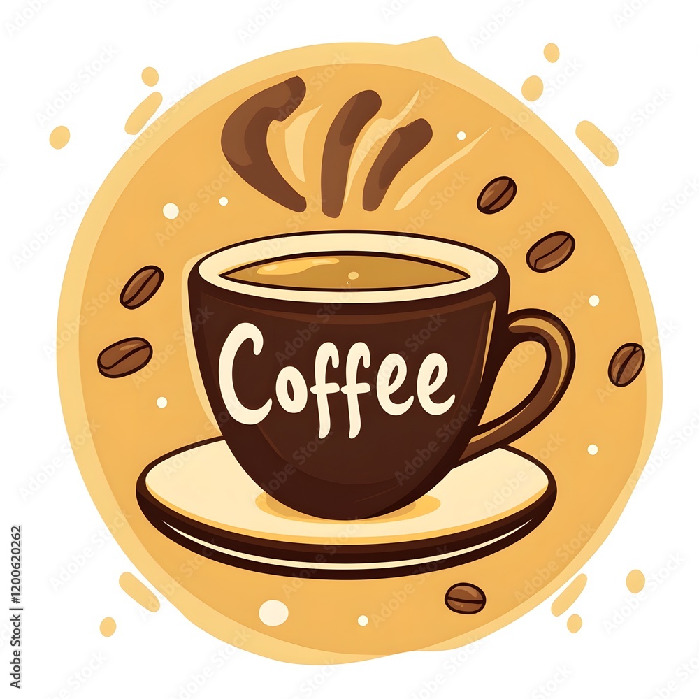 Obraz premium Coffee Icon illustration.
