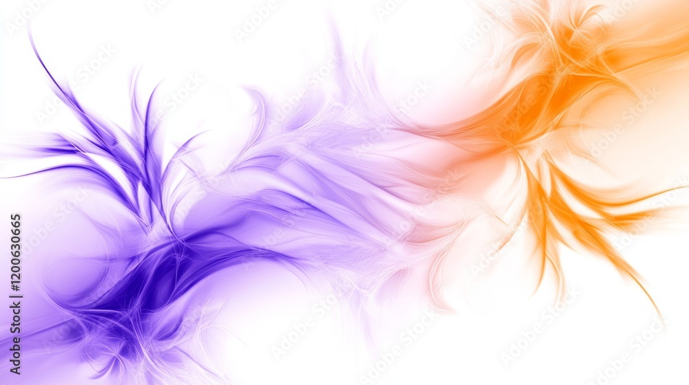Abstract Swirling Orange Purple Design, Fluid Artistic Visual Abstract Swirling Orange Purple Design, Fluid Artistic Visual