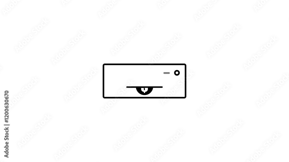 ATM booth icon, money machine animated isolated on background ATM booth icon, money machine animated isolated on background