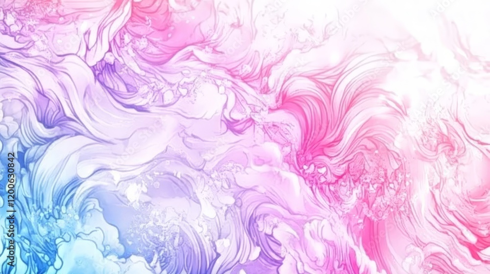 Abstract Swirling Pastel Color Wave Pattern Design Abstract Swirling Pastel Color Wave Pattern Design