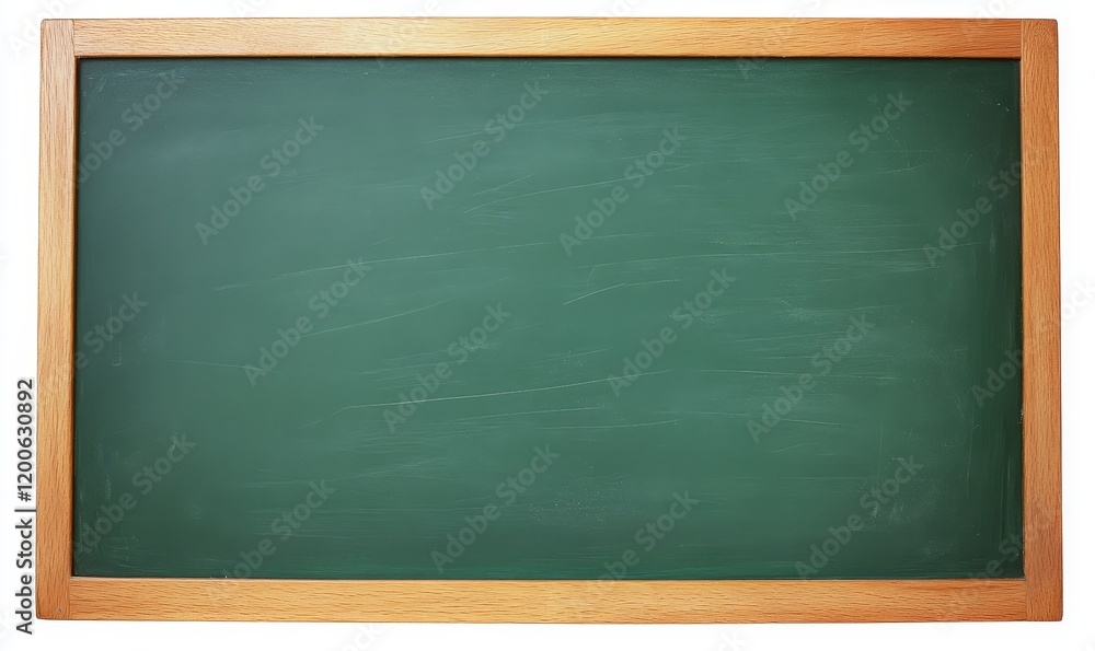 Blank green chalkboard with wooden frame. (2) Blank green chalkboard with wooden frame. (2)