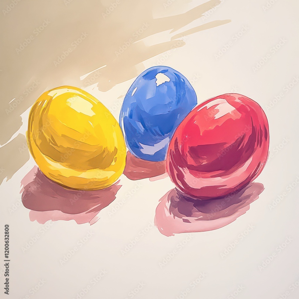 A colorful Easter egg with vibrant blue and yellow paint, beautifully decorated and isolated on a clean background, symbolizing the joy of the holiday. A colorful Easter egg with vibrant blue and yellow paint, beautifully decorated and isolated on a clean background, symbolizing the joy of the holiday.