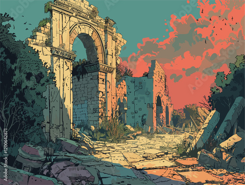 Ancient Ruins and the Sands of Time: A Glimpse into History's Crumbling Legacy