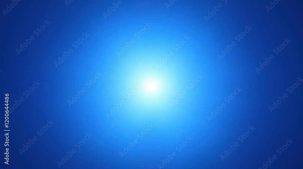 Obraz premium Bright white light on blue gradient background. Ideal for website backgrounds, presentations, or adding a calming, serene mood to designs.