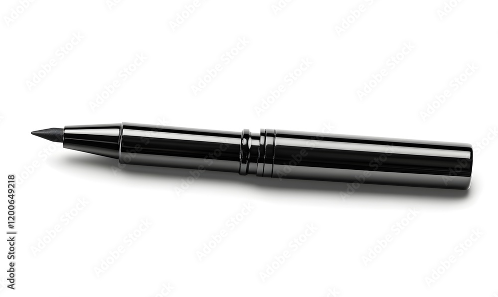 Sleek black pen isolated on white background. (1) Sleek black pen isolated on white background. (1)