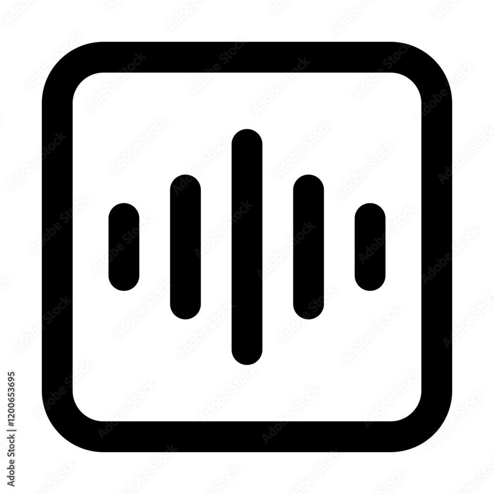 Voice wave icon vector illustration style Voice wave icon vector illustration style