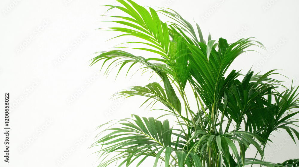 a tall, slender palm tree, elegant fronds cascading downward a tall, slender palm tree, elegant fronds cascading downward