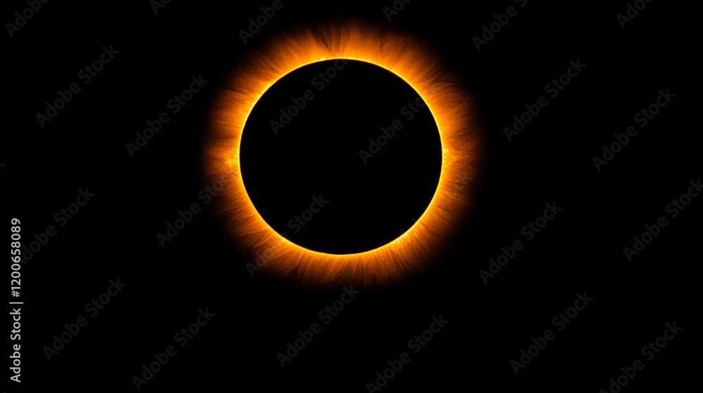 Fototapeta premium Annular Solar Eclipse Celestial Event Cosmic Phenomenon
