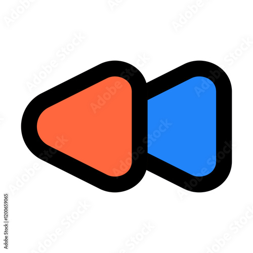 backward forward icon vector illustration style