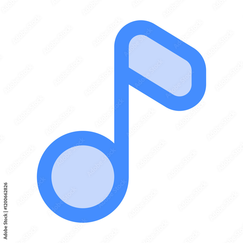 Note Music icon vector illustration style