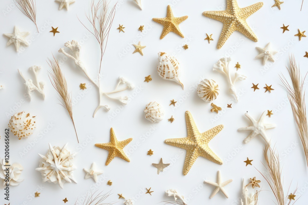Golden confetti stars shine brightly on a sleek white background, creating a luminous and cheerful design perfect for abstract, modern, and celebratory themes. Golden confetti stars shine brightly on a sleek white background, creating a luminous and cheerful design perfect for abstract, modern, and celebratory themes.