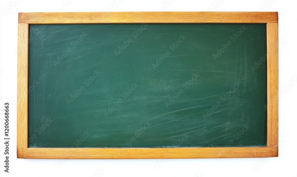 Blank green chalkboard with wooden frame isolated on white. Blank green chalkboard with wooden frame isolated on white.