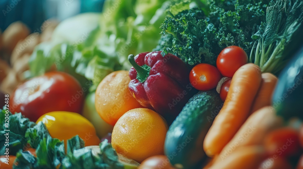 Vibrant Harvest: A Colorful Collection of Fresh Fruits and Vegetables Vibrant Harvest: A Colorful Collection of Fresh Fruits and Vegetables